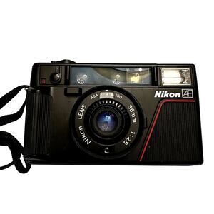 Nikon L35AF Pikaichi 35mm Point and Shoot Film Camera with Strap and Case